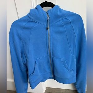 Lululemon scuba oversized full zip hoodie in water drop, size XS/S